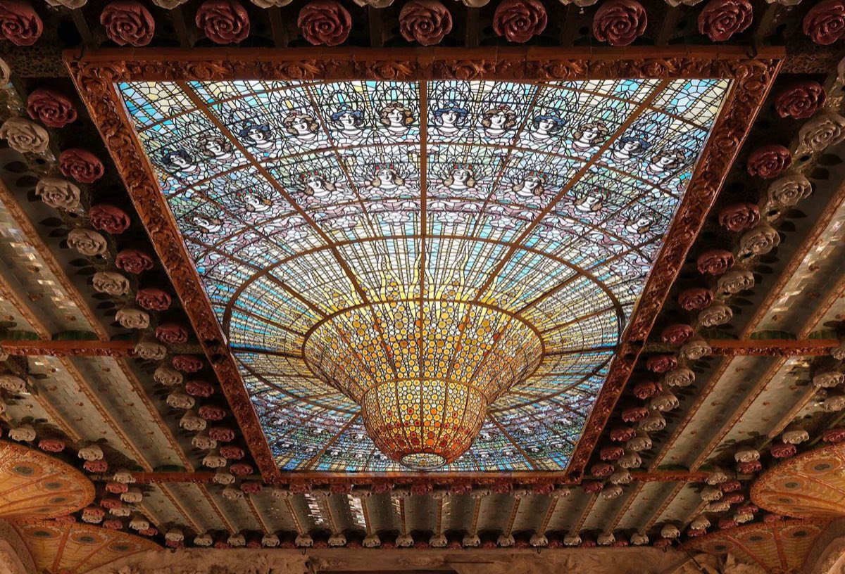 La claraboya del Palau de la Música