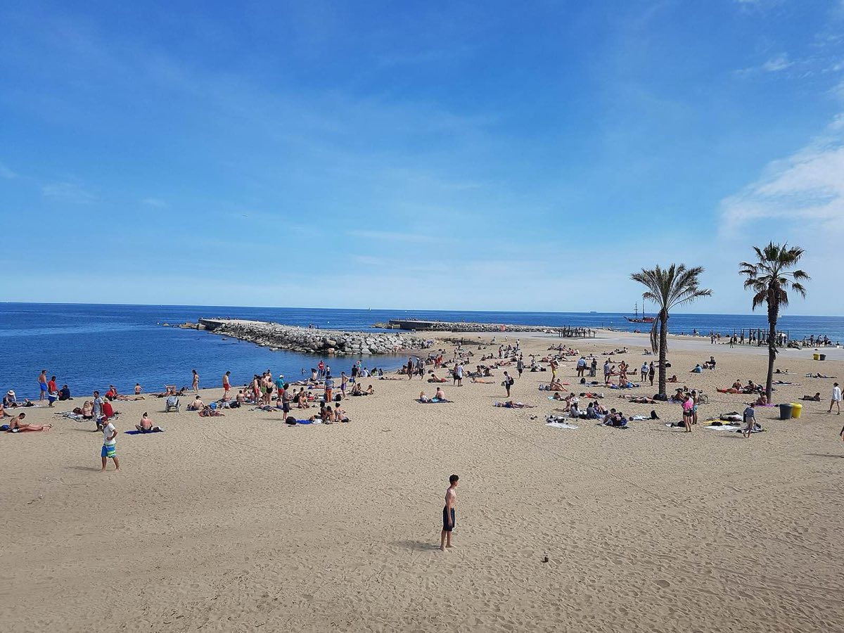 La playa de la Barceloneta