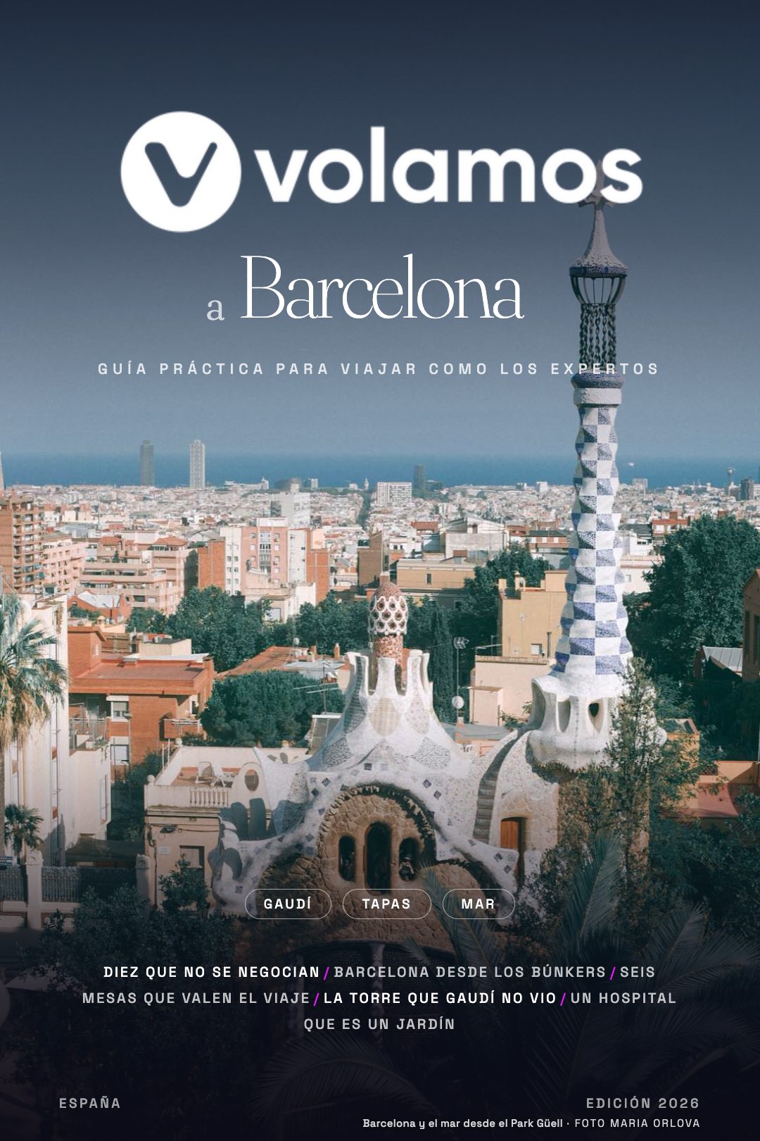 Tapa de la guía de Barcelona
