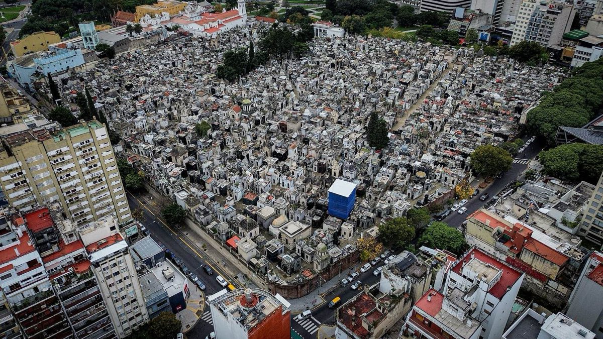 La Recoleta desde el aire