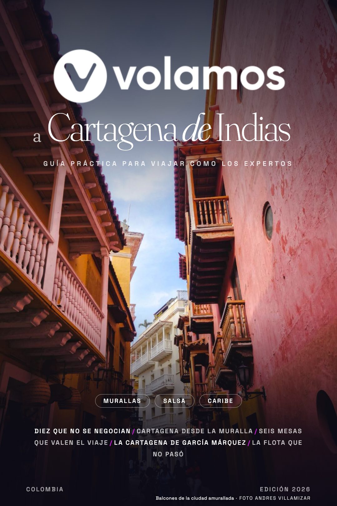 Tapa de la guía de Cartagena de Indias