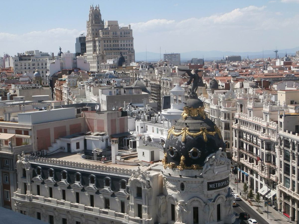 La Gran Vía desde la azotea del Círculo