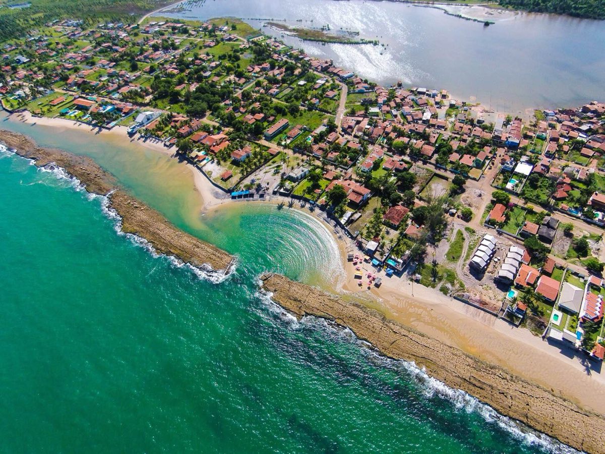Serrambi y sus arrecifes, desde el aire