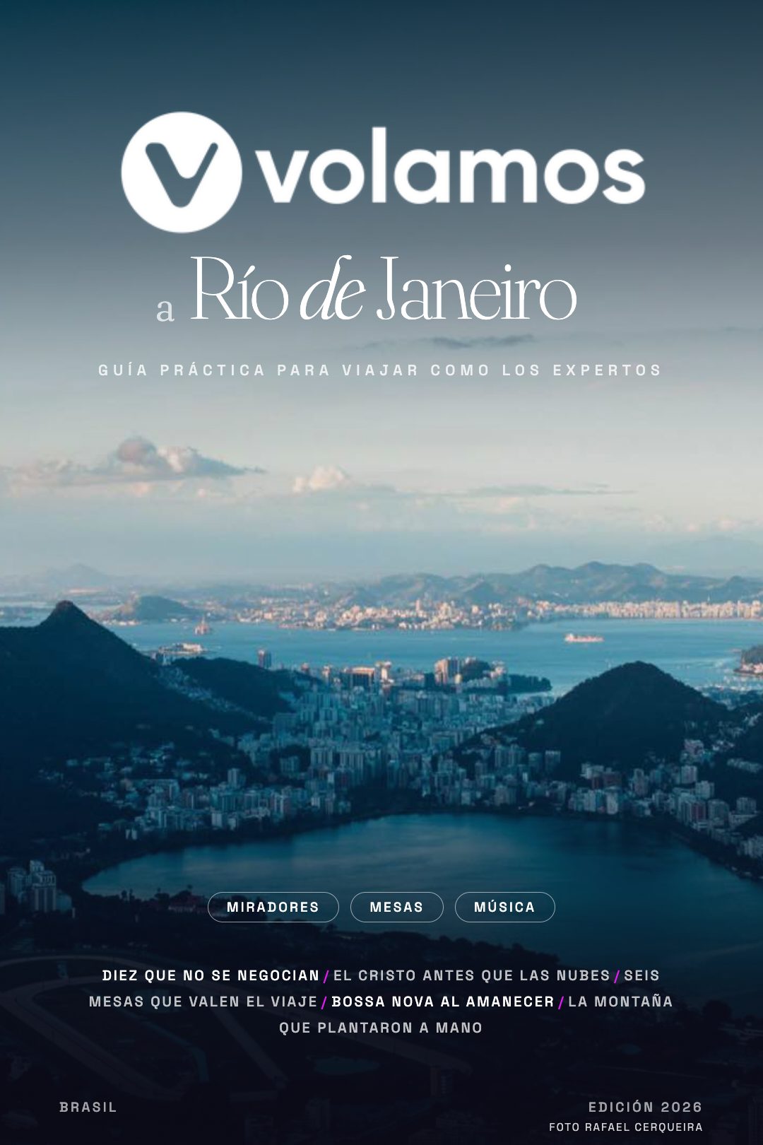 Tapa de la guía de Río de Janeiro