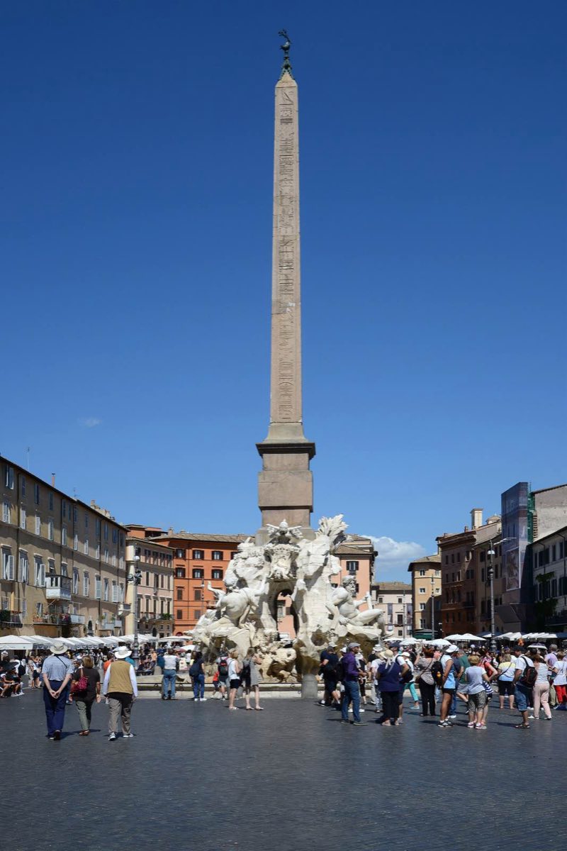 La fuente de los Cuatro Ríos, en Navona