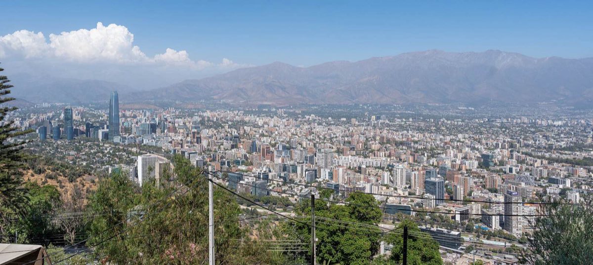 Santiago y los Andes desde el San Cristóbal