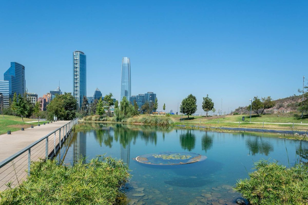La laguna del Parque Bicentenario